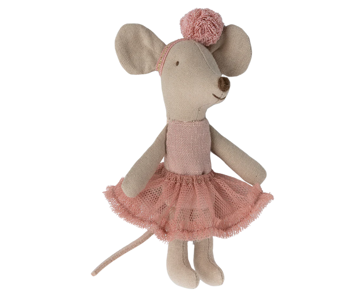 Maileg Ballerina Mouse Little Sister (rose)