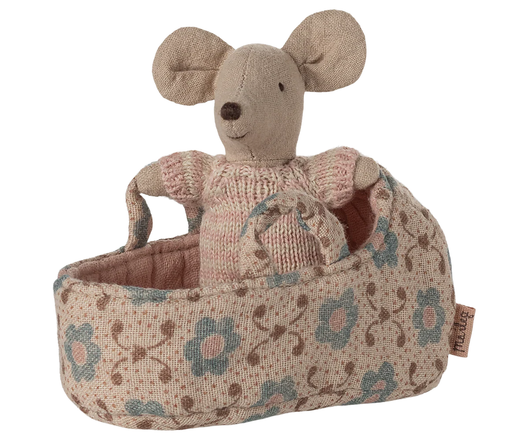 Baby Mouse Carry Cot - Rose