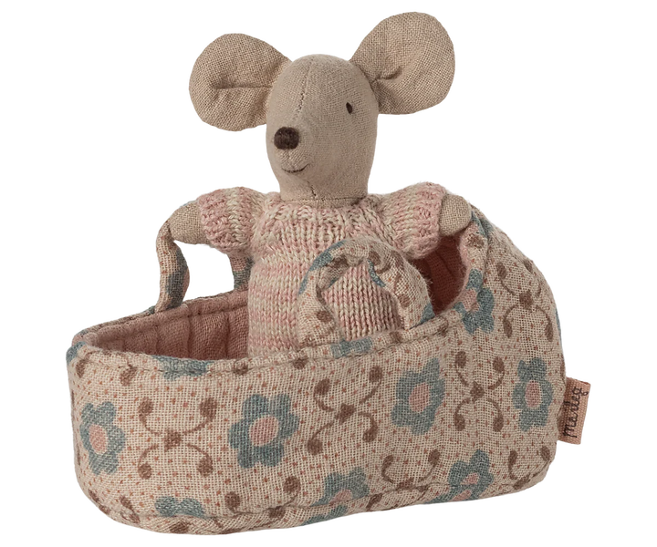 Baby Mouse Carry Cot - Rose