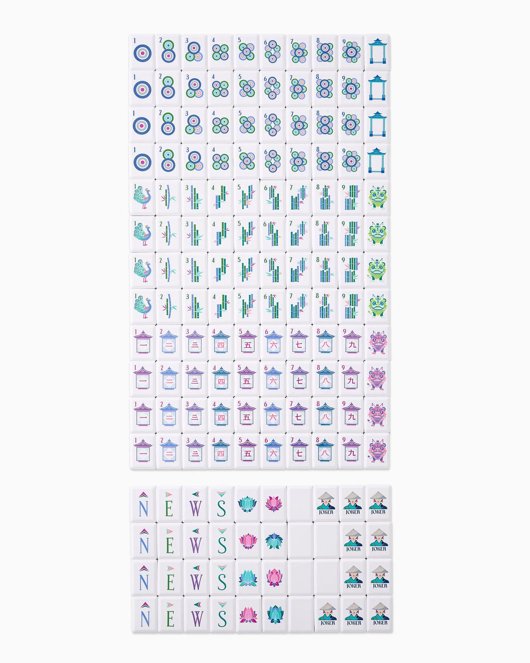 Cadet Debutante Mahjong Tiles by Oh My Mahjong