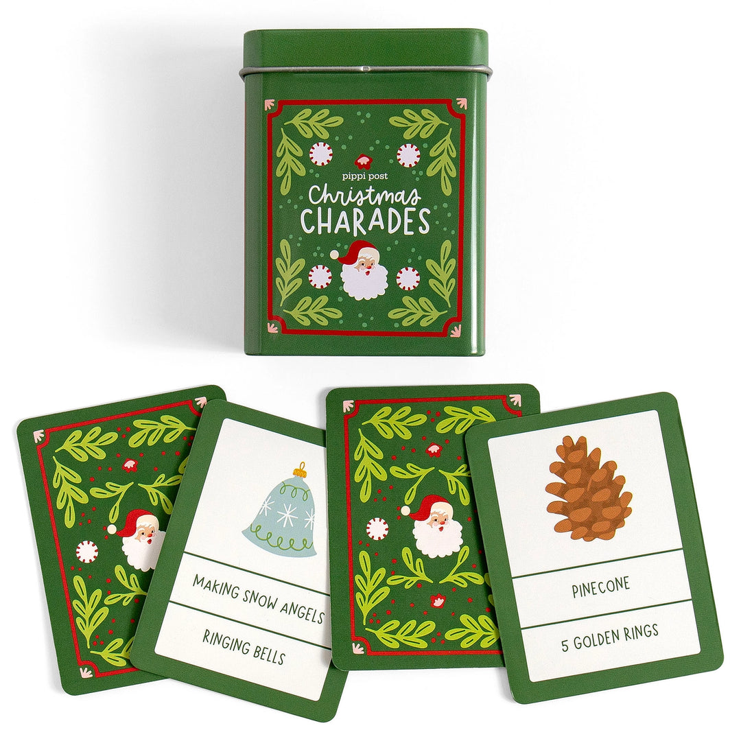 Christmas Charades Deck of Cards in Tin