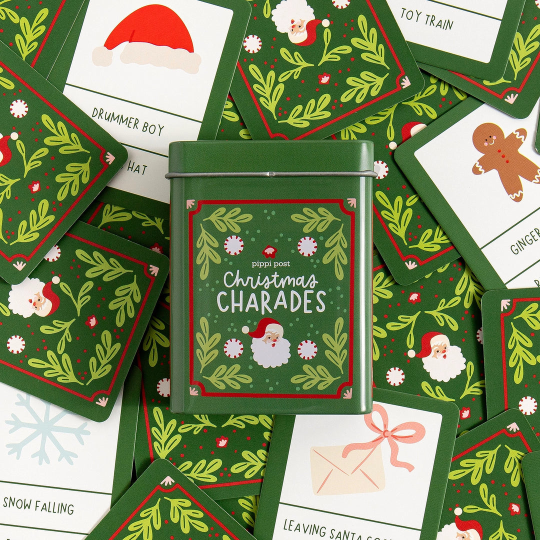 Christmas Charades Deck of Cards in Tin
