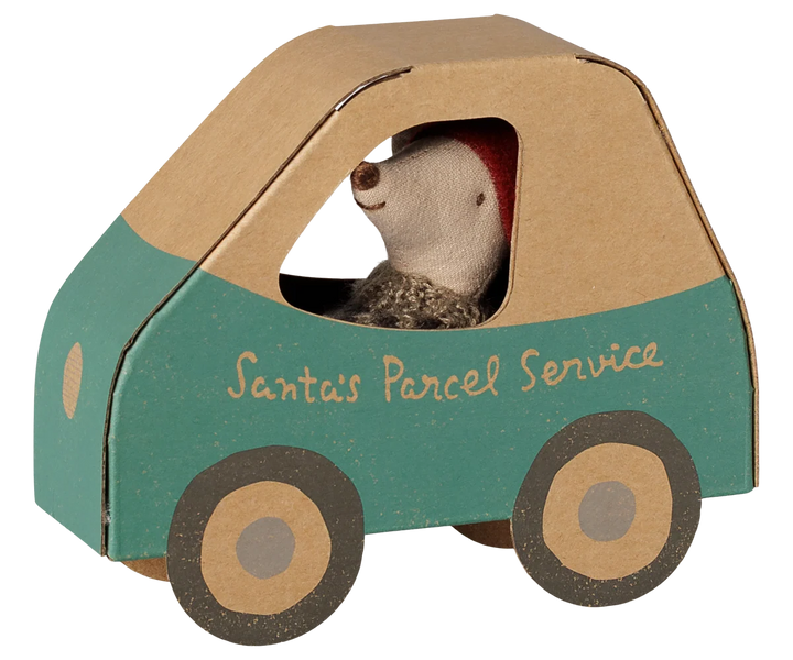 *Preorder* Maileg Christmas Mouse, Little Brother in Car Box (estimated arrival early November) (Copy)