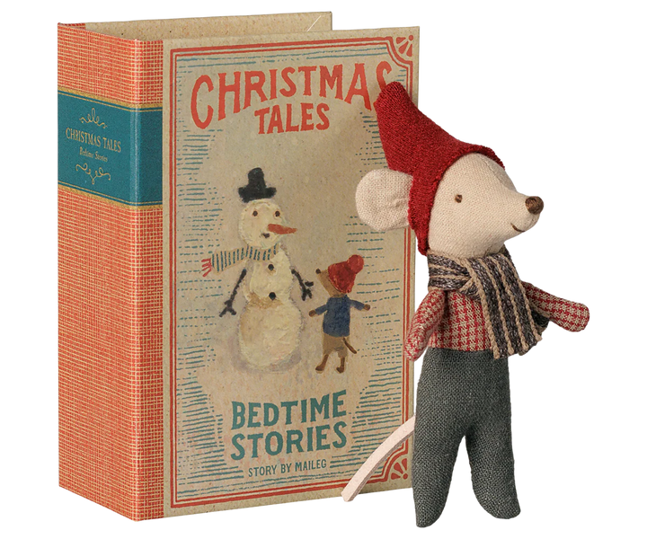 *Preorder* Maileg Christmas Mouse, Baby in Book (estimated arrival early September)