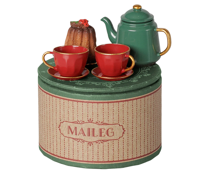 *Preorder* Maileg Christmas Tea Party, Mouse - Red/Green (estimated arrival early October)