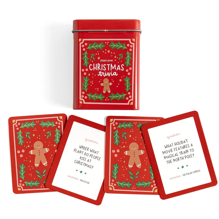 Christmas Trivia Deck of Cards in Tin