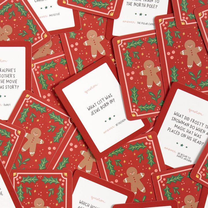 Christmas Trivia Deck of Cards in Tin