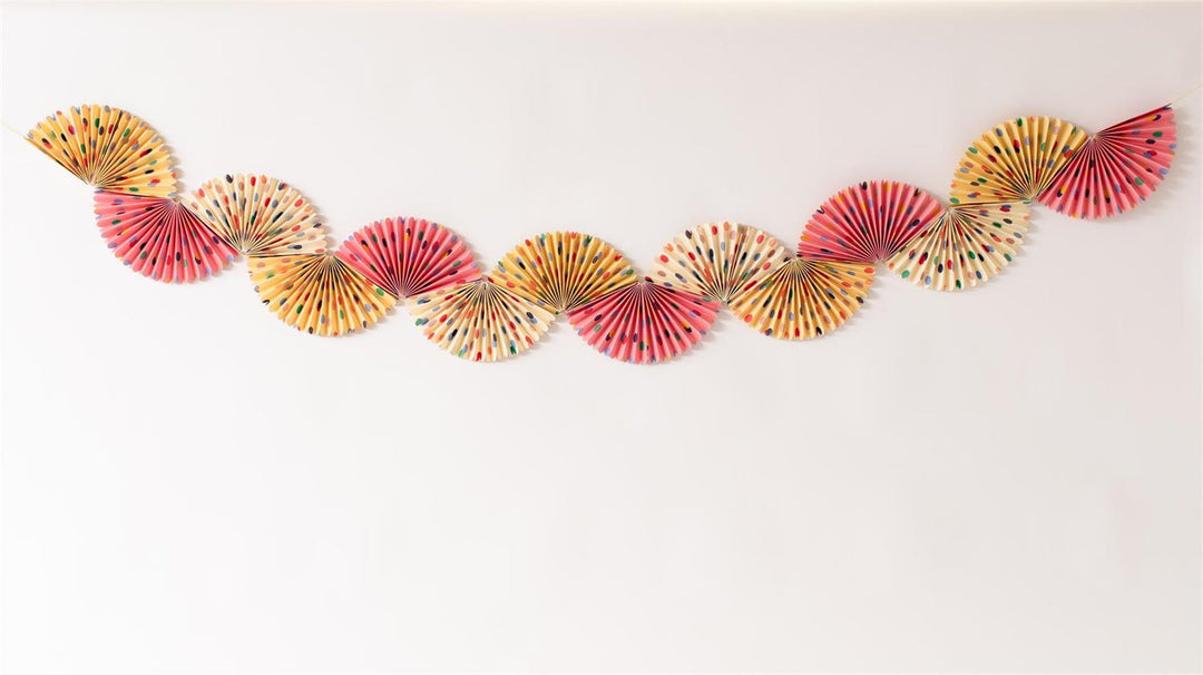 Garland, Premium Folded Paper - Confetti