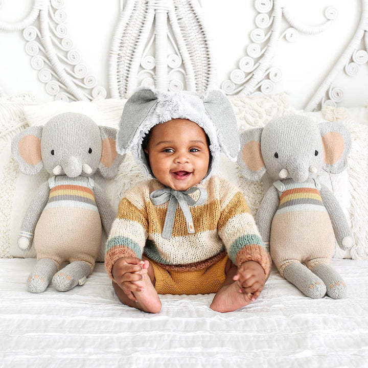 Little Evan the Elephant by Cuddle+Kind: Handmade Dolls