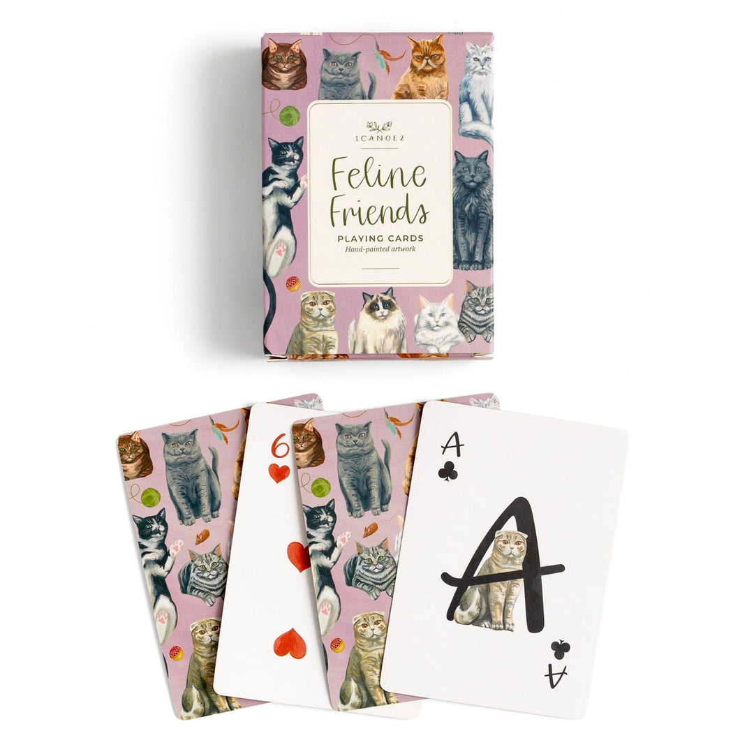 Feline Friends Cats Playing Cards