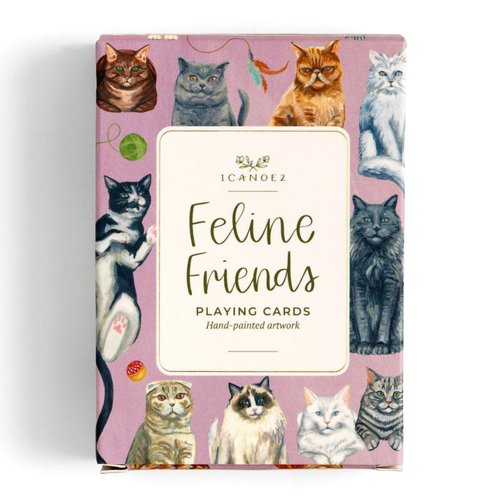 Feline Friends Cats Playing Cards