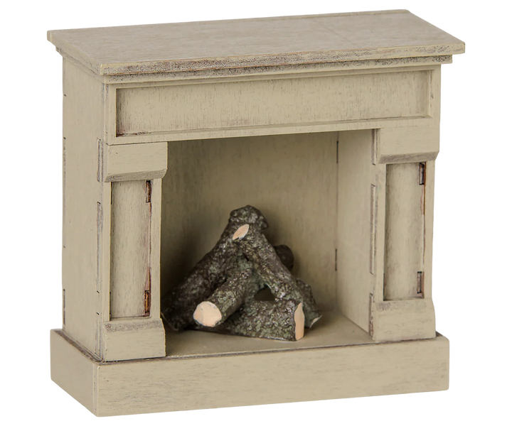 *Preorder* Maileg Fireplace, Mouse - Off White (estimated arrival mid August)