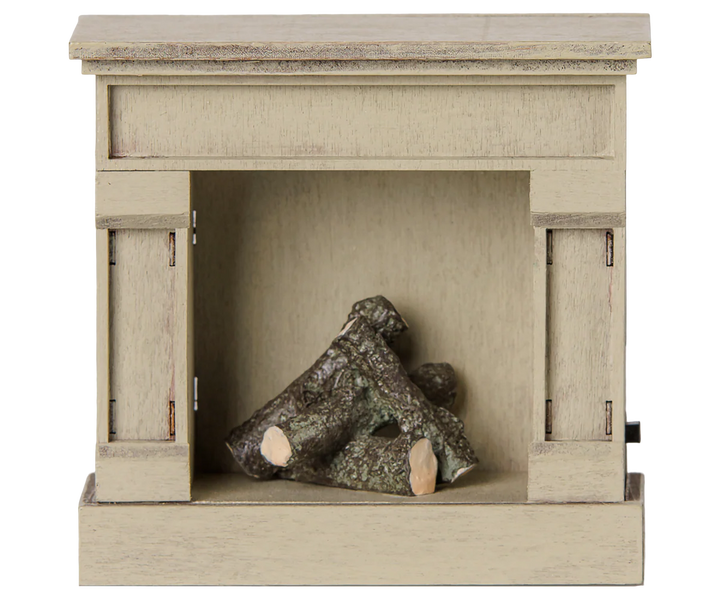 *Preorder* Maileg Fireplace, Mouse - Off White (estimated arrival mid August)