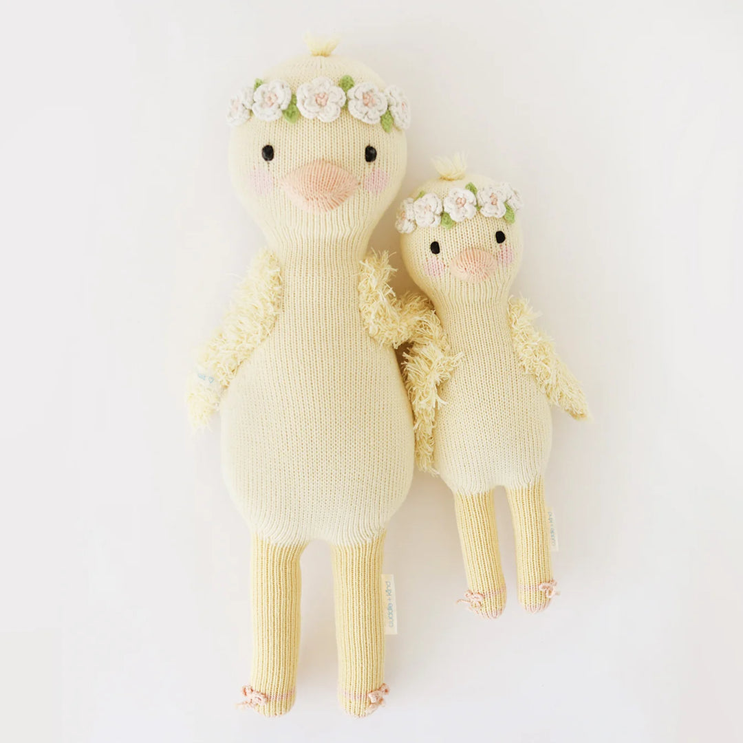 Flora the Duckling (ivory) by Cuddle+Kind: Handmade Dolls