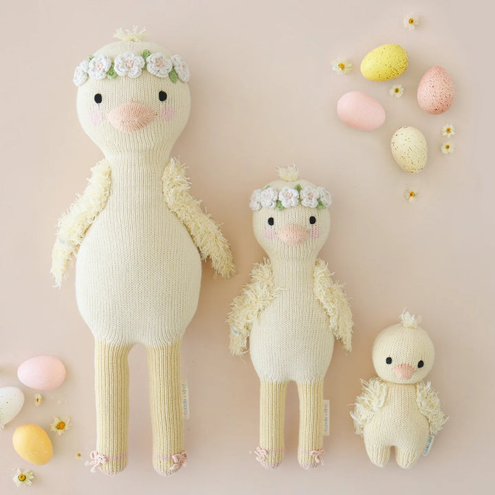 Flora the Duckling (ivory) by Cuddle+Kind: Handmade Dolls