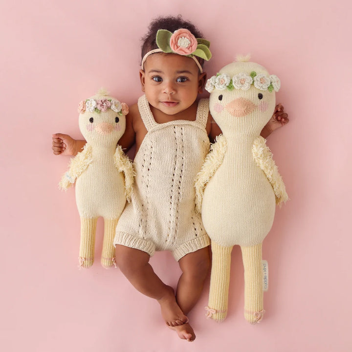 Flora the Duckling (ivory) by Cuddle+Kind: Handmade Dolls