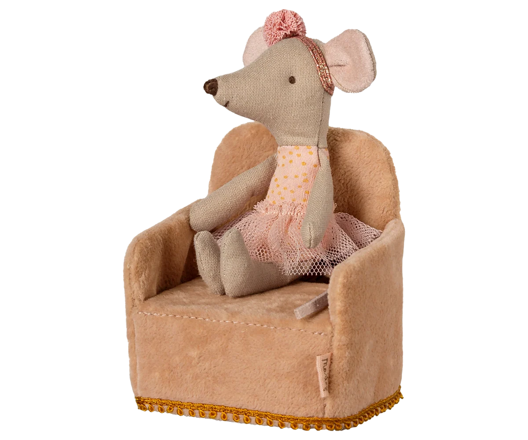 Maileg Folding Chair, Mouse - Powder