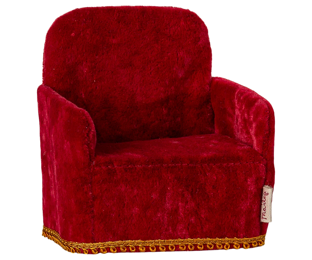 Maileg Folding Chair, Mouse - Red