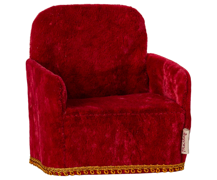 Maileg Folding Chair, Mouse - Red
