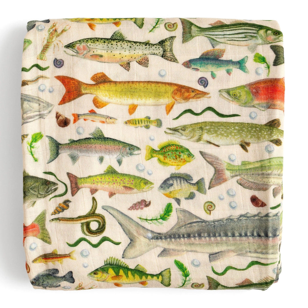 Fresh Water Fish Baby Swaddle