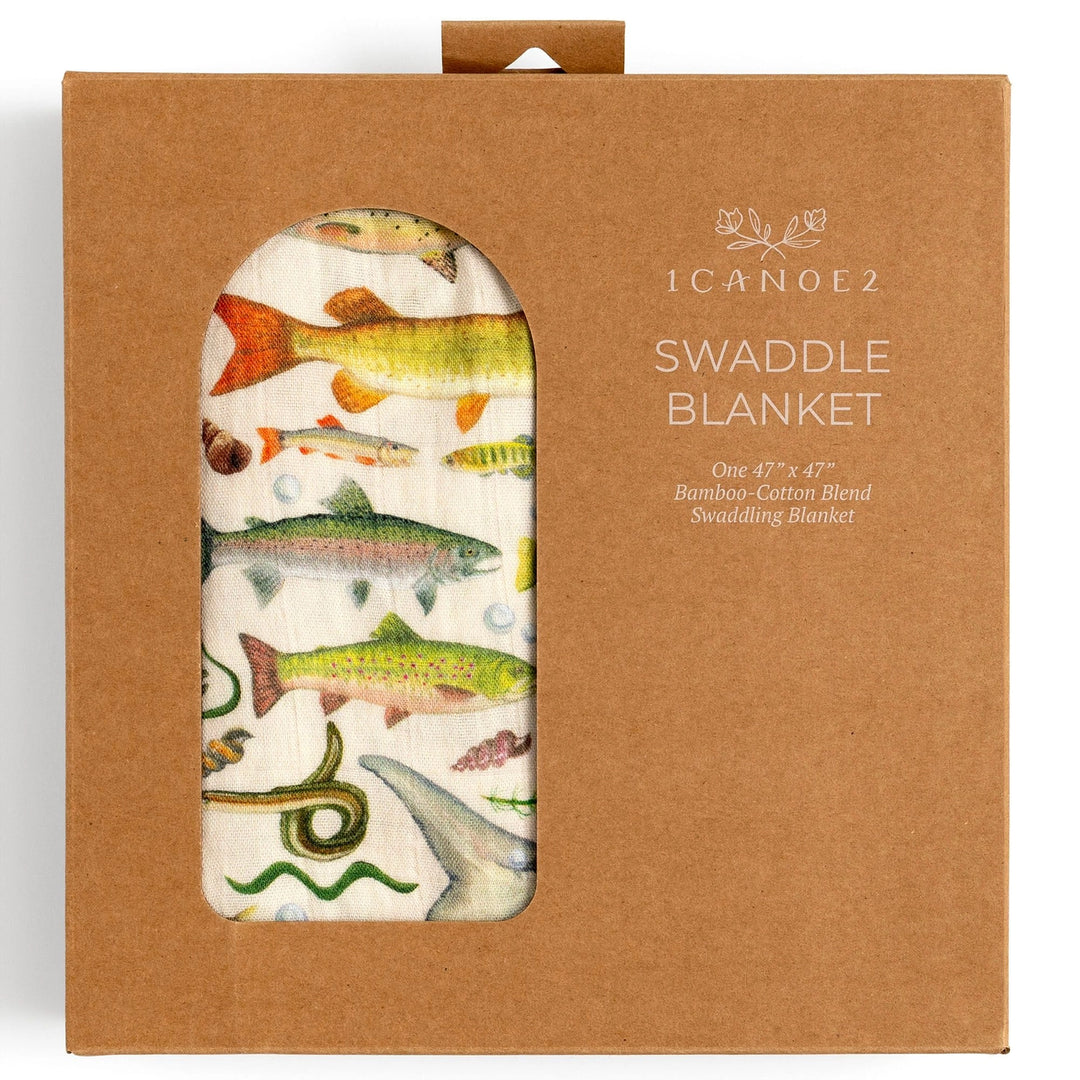 Fresh Water Fish Baby Swaddle