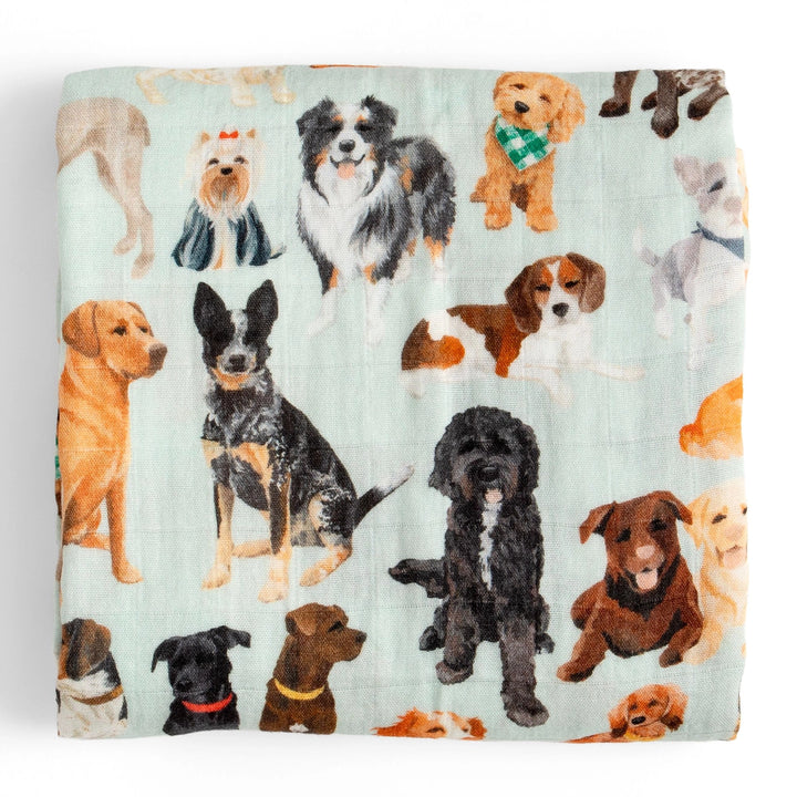 Furry Friends Dog Baby Swaddle