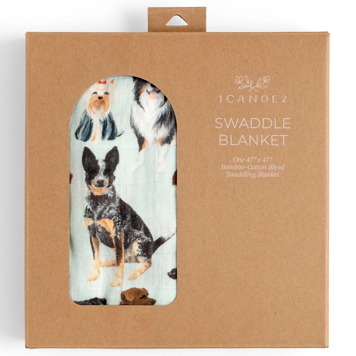 Furry Friends Dog Baby Swaddle
