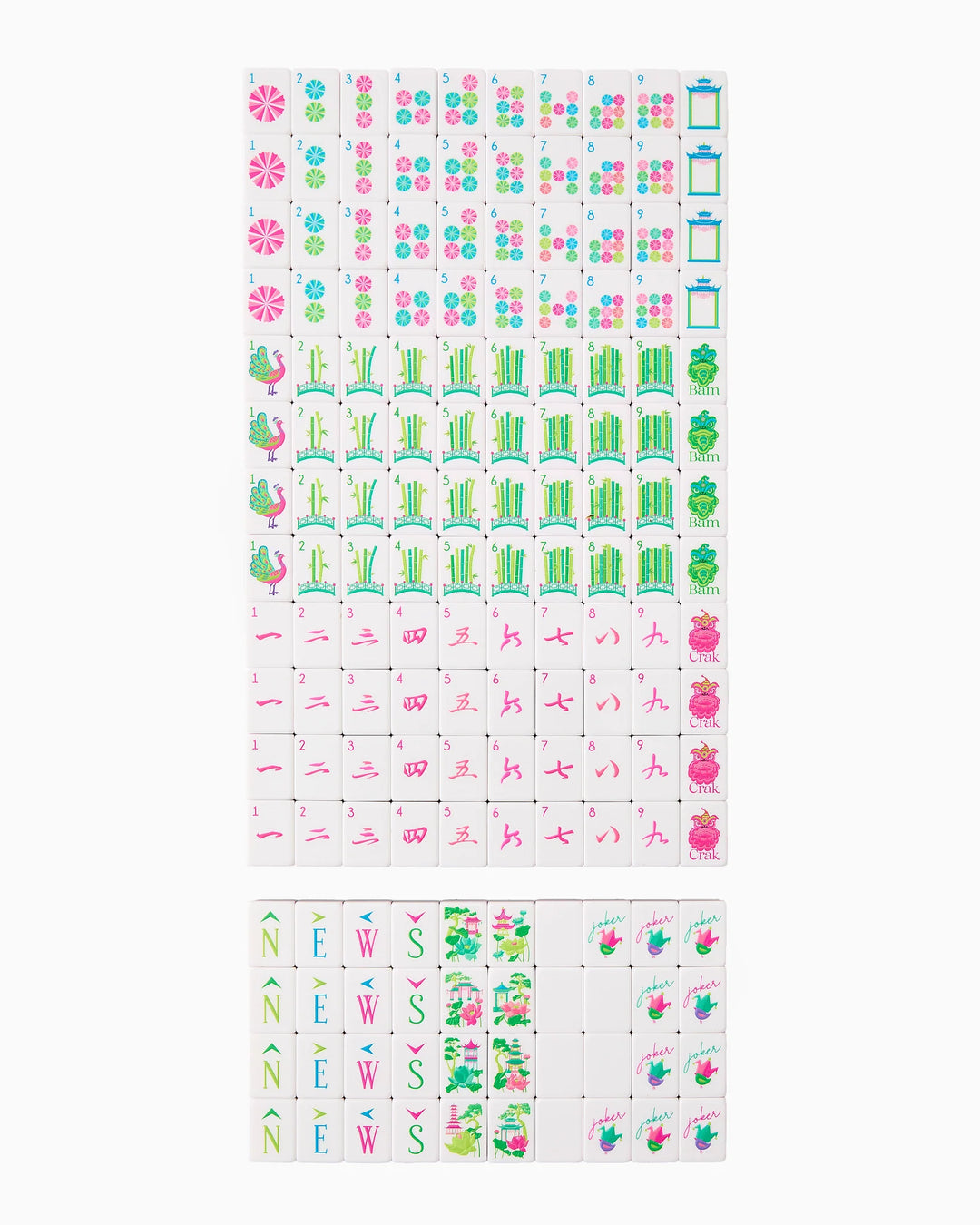 Glow Wild Mahjong Tiles by Oh My Mahjong