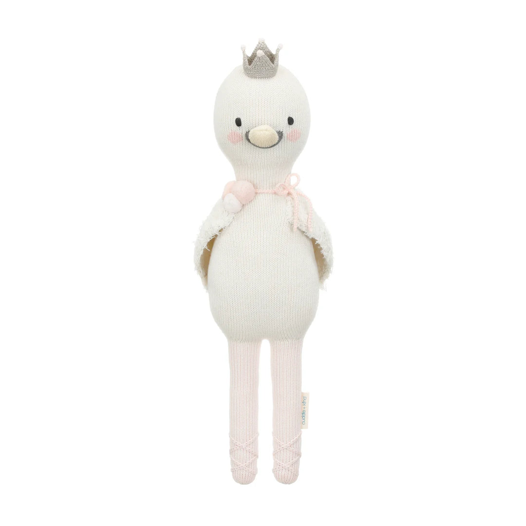 Little Harlow the Swan by Cuddle+Kind: Handmade Dolls
