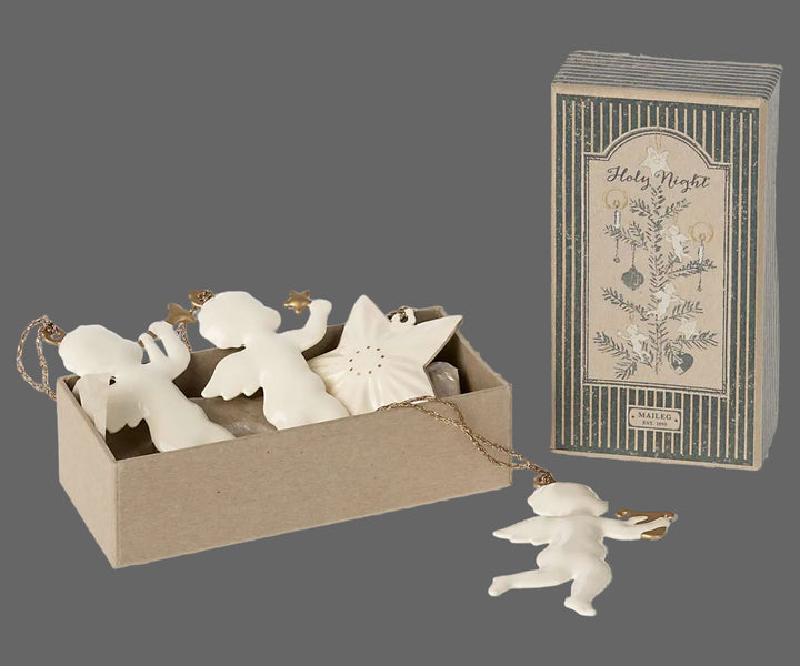 Maileg Metal Ornament Set, Holy Night