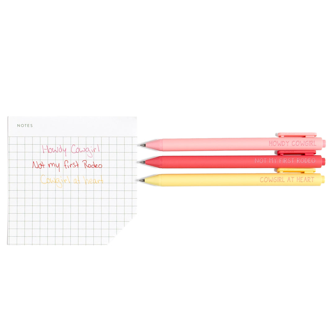 Howdy Cowgirl Pen Set