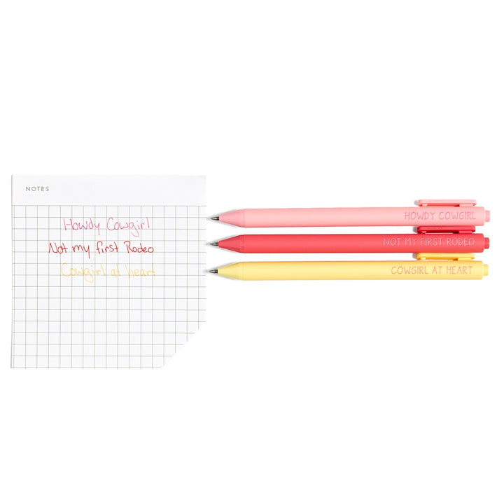 Howdy Cowgirl Pen Set