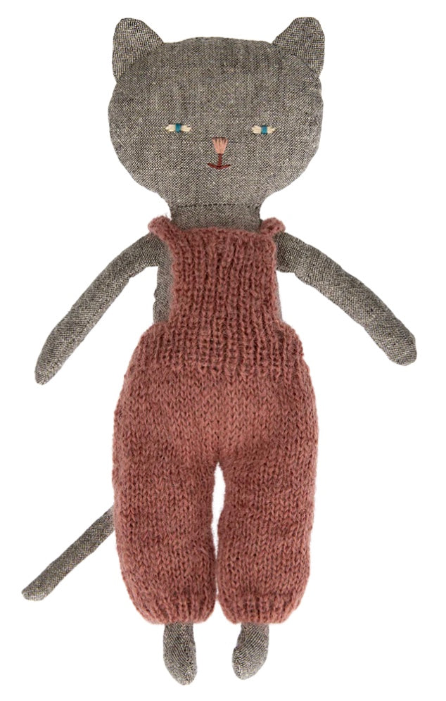 Grey Kitten in Overalls, Maileg
