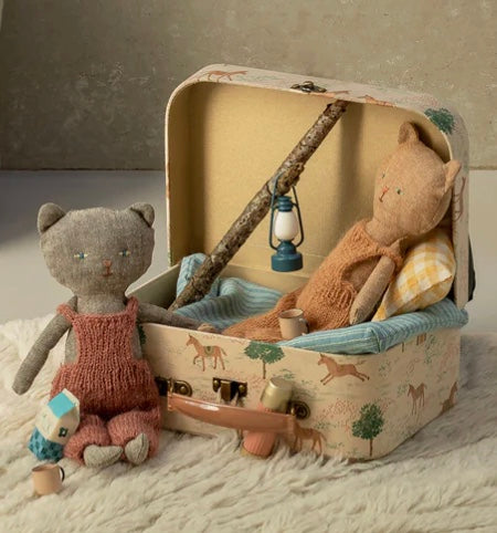 Grey Kitten in Overalls, Maileg