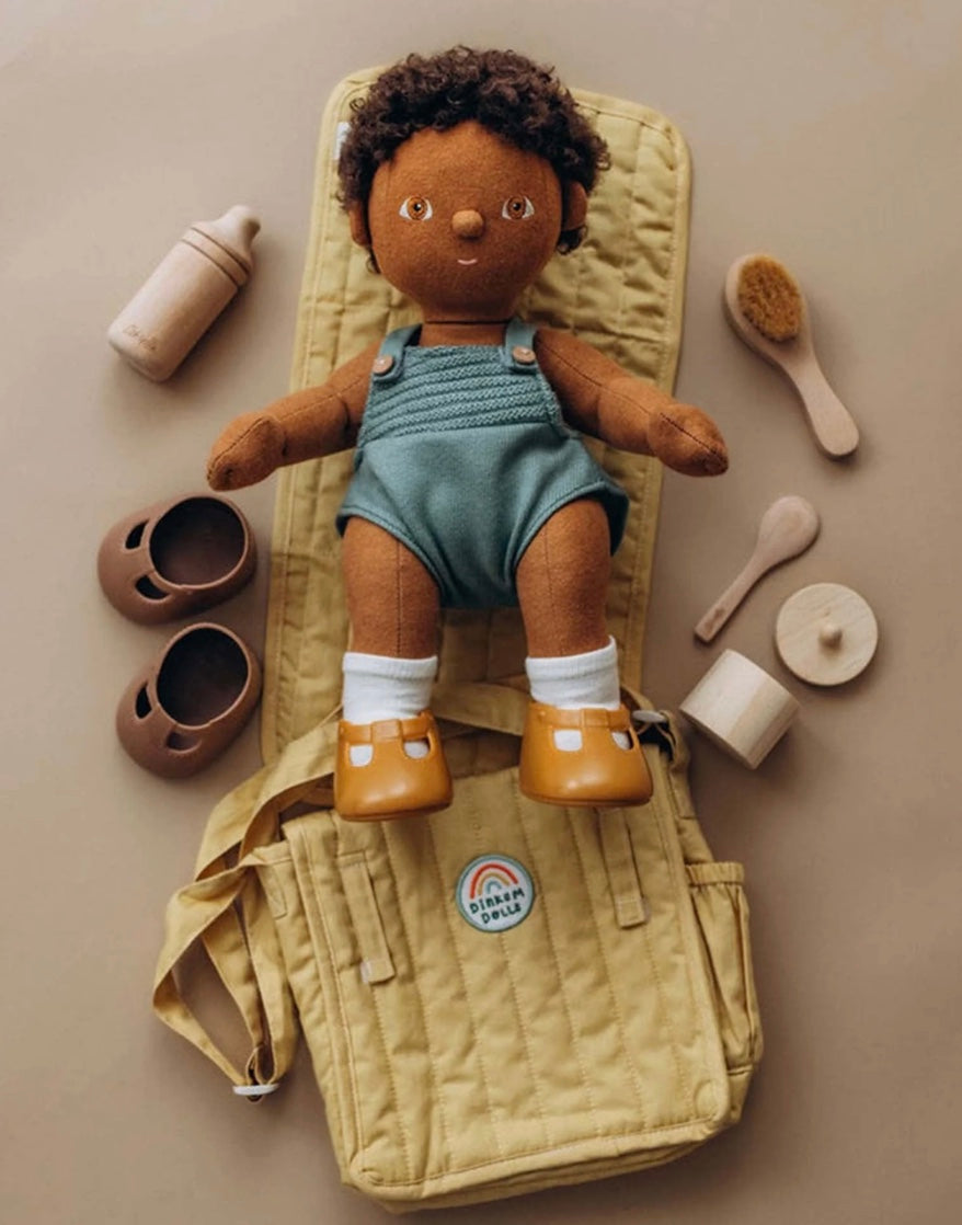 Olli Ella Dinkum Dolls Quilted Carrier - Honey