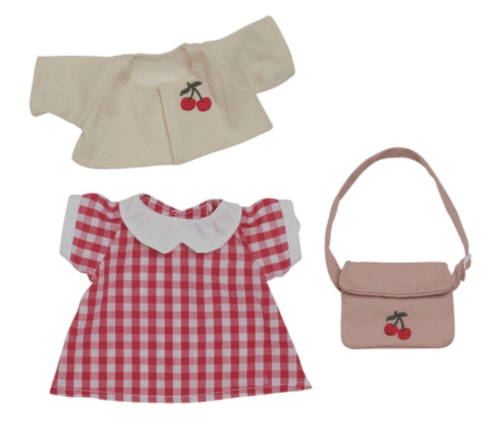 Dinkum Dolls Cherry Gingham Outfit Set