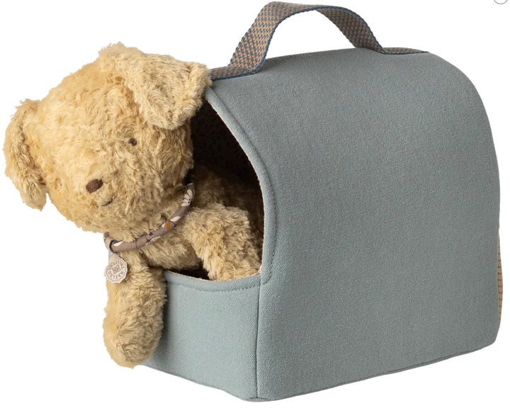 Maileg Pet Carrier - dusty blue