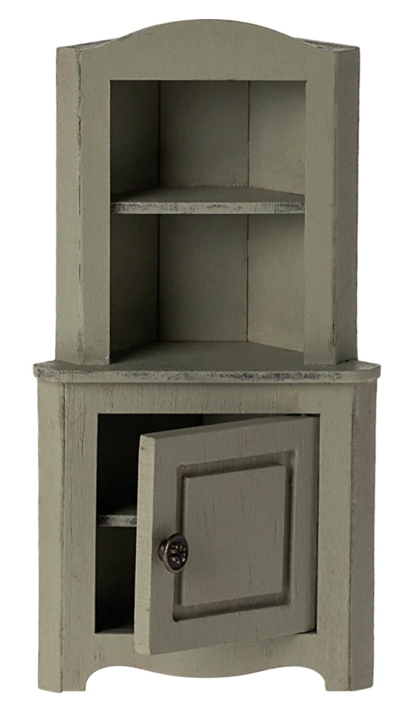 Maileg Mouse Corner Cabinet - light green