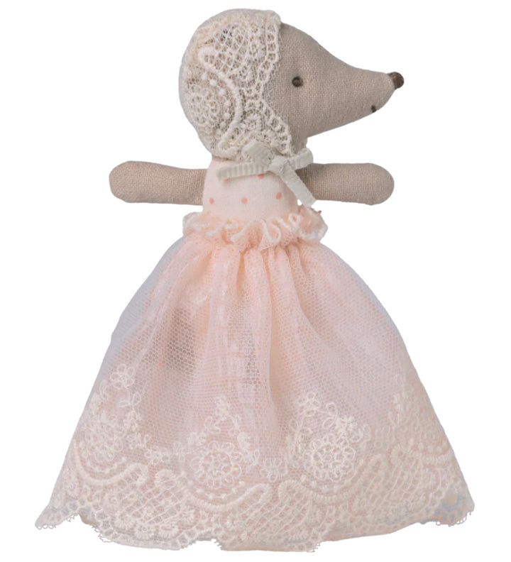 Maileg Baby Mouse in Gown - Powder