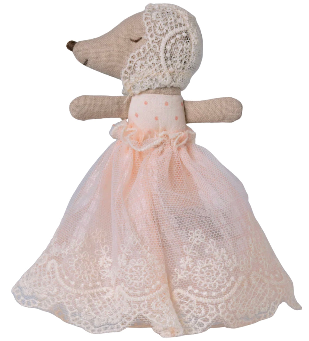 Maileg Baby Mouse in Gown - Powder