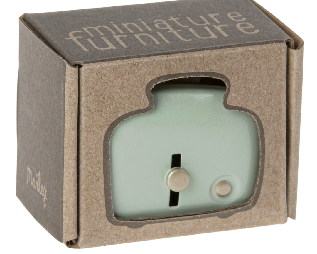Maileg Toaster with Bread, Miniature - Mint