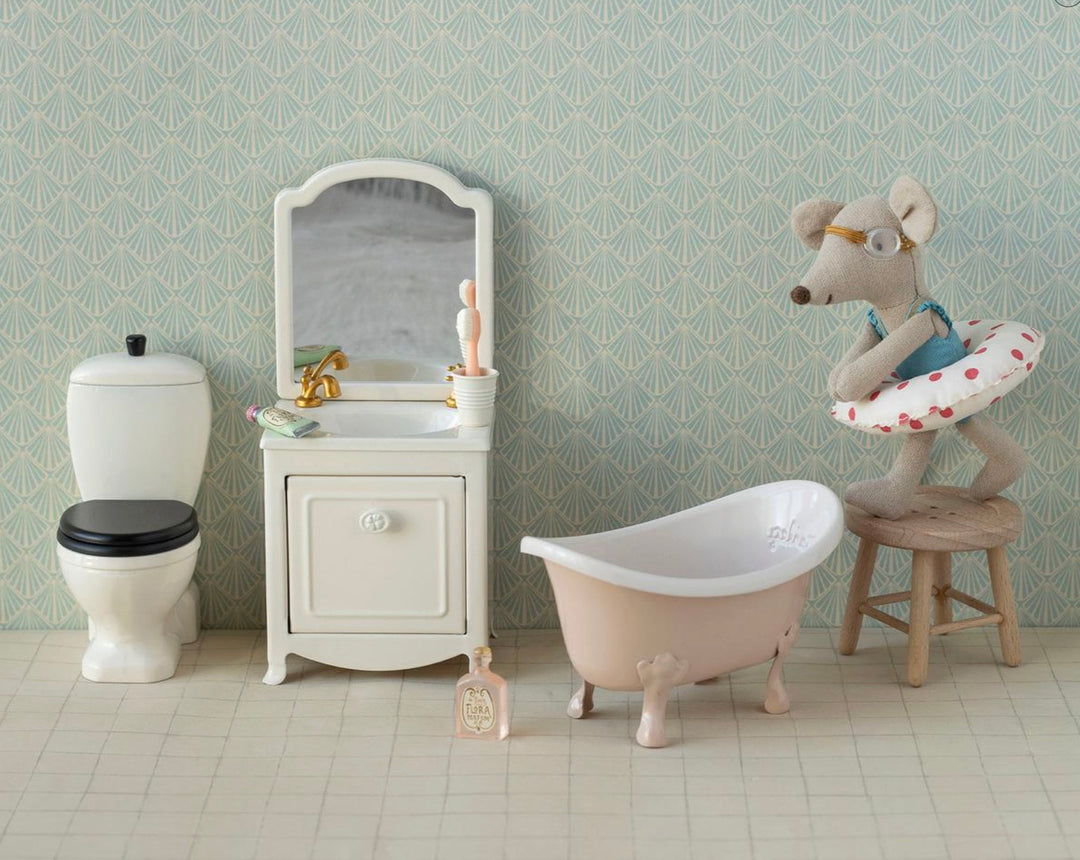 Maileg Bathtub, Mouse - Rose