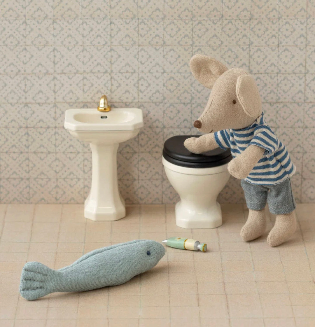 Maileg Bathrooom Sink, Mouse - Off White