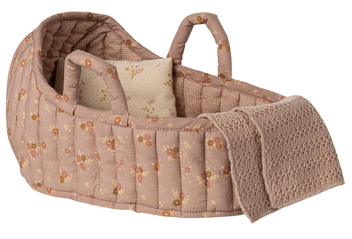 Maileg Carry Cot, Large - Rose
