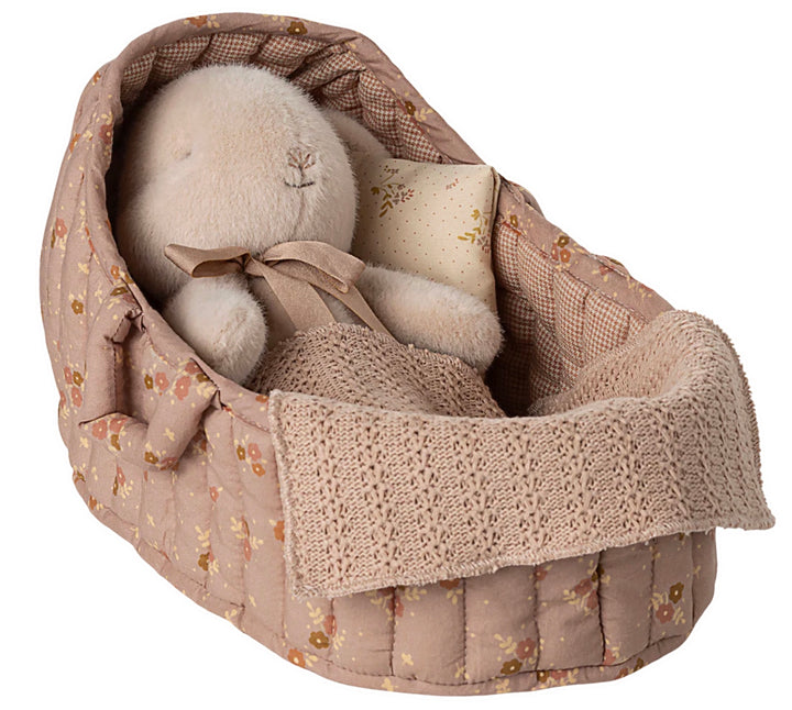 Maileg Carry Cot, Large - Rose