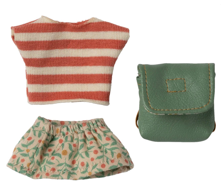 Big Sister Mouse Clothes and Bag - Green