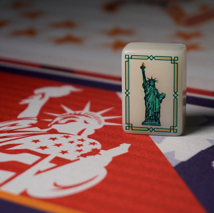 The American 250 Mahjong Tile Set by Rack It Mahjong