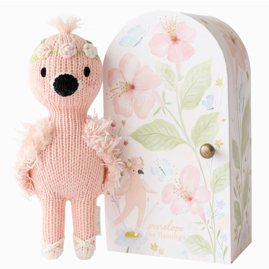 Tiny Penelope the Flamingo by cuddle + kind