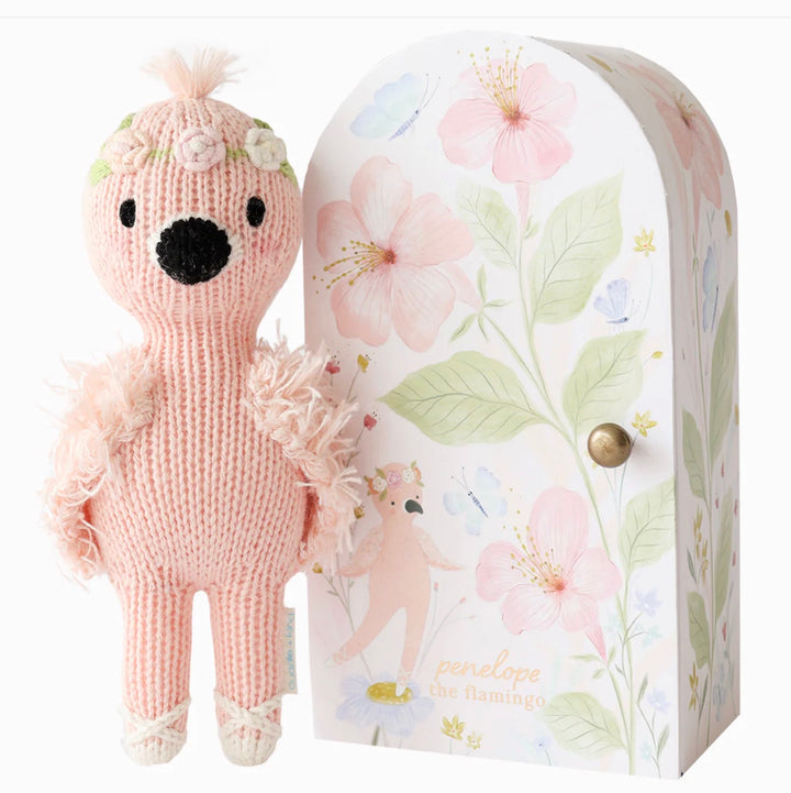Tiny Penelope the Flamingo by cuddle + kind