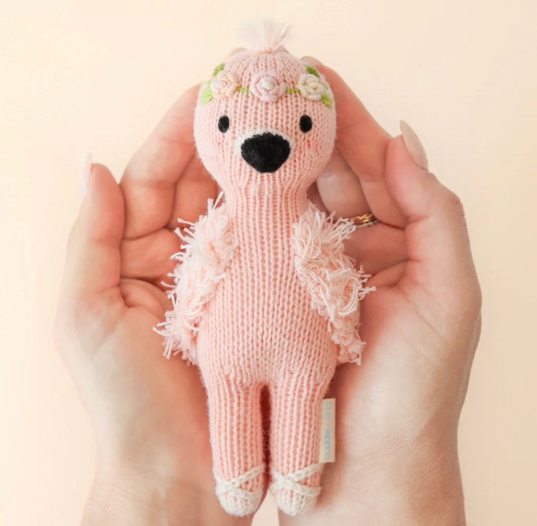 Tiny Penelope the Flamingo by cuddle + kind